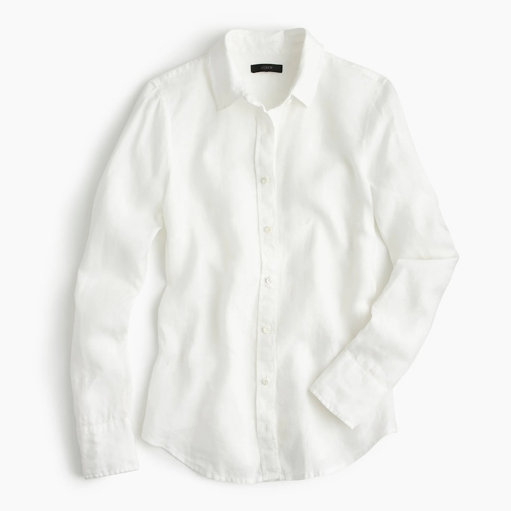 J. Crew Women's Linen Perfect Button Up